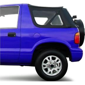 KUAFU Convertible Soft Top Replacement Compatible with 1996-2002 Kia Sportage Black Sailcloth Vinyl Tinted Plastic Window in Saudi Arabia