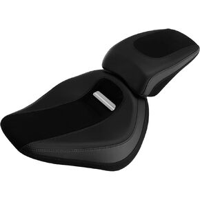 C.C. RIDER Leather Softail Seat Two Piece 2 Up Seat Fit for Harley Softail Breakout FXBR FXBRS 2018-2023, Black in Saudi Arabia
