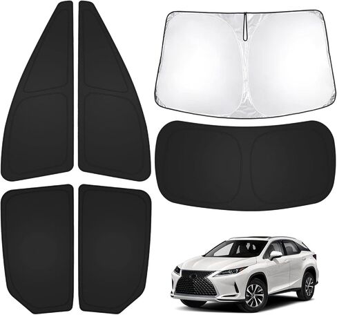 T TGBROS Window Sunshade Custom Fit for 2021-2023 2024 Chevrolet Chevy Trailblazer Accessories Windshield Rear Side Windows Full Set Sun Shade Blocks UV Rays Keeps Your Vehicle Cool Foldable 6PCS in Kuwait