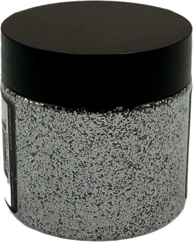 Premium Small .015 High Temp Hex Glitter for Soft Plastic Bait Making - 2 oz. Bottle High Heat Resistant Lure Glitter (Jet Black - Small .015 Hex) in Saudi Arabia