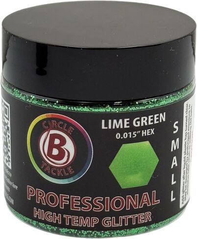 Premium Small .015 High Temp Hex Glitter for Soft Plastic Bait Making - 2 oz. Bottle High Heat Resistant Lure Glitter (Jet Black - Small .015 Hex) in Saudi Arabia