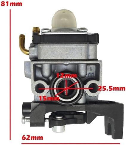GX35 المكربن ​​Carb طوقا اعة طقم خرطوم خط الوقود يصلح لمحرك جزازات GX25 GX 25 35 HHT35 HHT35S FG110 in Kuwait