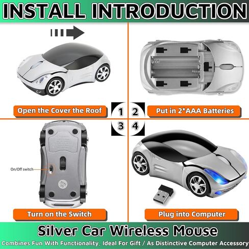 Pink Wireless Mouse，2.4G Wireless Car Mouse with USB Reciver 1600DPI Optical Mouse Cute Wireless Mouse for PC Computer Laptop Tablet for Win XP/Vista/Win7/ME/2000/for Mac OS(Cute Car Mouse) in Saudi Arabia