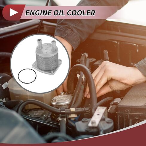 1 قطعة مبرد زيت المحرك لمبرد زيت ناقل الحركة ميتسوبيشي أوتلاندر مع أختام دائرية رقم 2920A108 سبائك الألومنيوم فضية اللون in Saudi Arabia