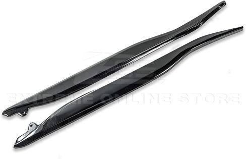 Replacement for 2014-2019 Chevrolet Corvette C7 | Z06 Performance Style ABS Plastic Painted Carbon Flash Metallic Stage 2 Front Bumper Lower Lip Splitter & Side Skirts Panel in Saudi Arabia