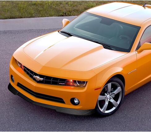 5pcs Combo Front Bumper Body Kit Lip + Side Skirt Extensions Diffuser Compatible with 2010-2013 Chevy Camaro V6 Model Only (Painted White) in Saudi Arabia