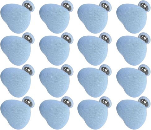 16 Pcs Heart Shaped Quilt Clips with Removable Comforter Fasteners for Duvet, Blanket Bedding Holder Pins, Easy to Use, Secure Bedding Fixation, Wide Fabric Application, Comes wit (Blue) in Kuwait