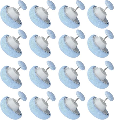 16 Pcs Heart Shaped Quilt Clips with Removable Comforter Fasteners for Duvet, Blanket Bedding Holder Pins, Easy to Use, Secure Bedding Fixation, Wide Fabric Application, Comes wit (Blue) in Kuwait