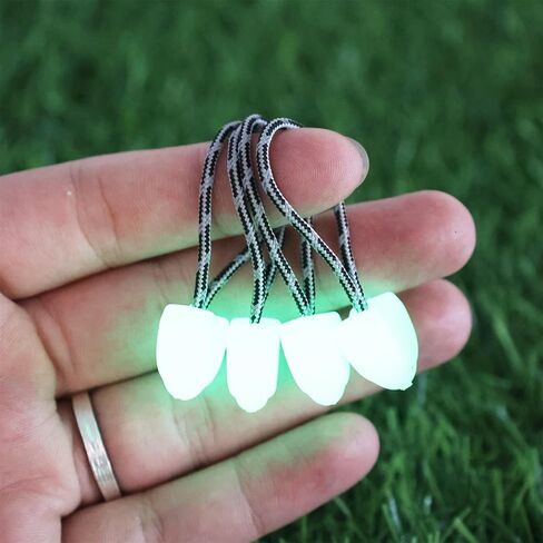 5 PCS Luminous Zipper Pulls Backpack Detachable Zipper Lanyard Universal for Luggage Case Schoolbag Outdoor Accessories, 5.5cm in Saudi Arabia