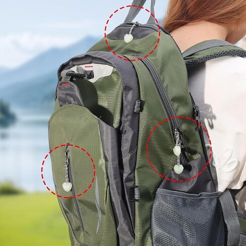 5 PCS Luminous Zipper Pulls Backpack Detachable Zipper Lanyard Universal for Luggage Case Schoolbag Outdoor Accessories, 5.5cm in Saudi Arabia