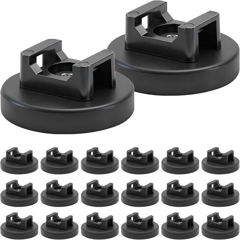 20Pcs Magnetic Cable Zip Tie Base, Multipurpose Cable Ties Mount Wire Clips Management Base,Heavy Duty Wire Cable Holder Supplies for Electrical Cable Wire Organization(Vertical Tension 3.5kg) in Saudi Arabia