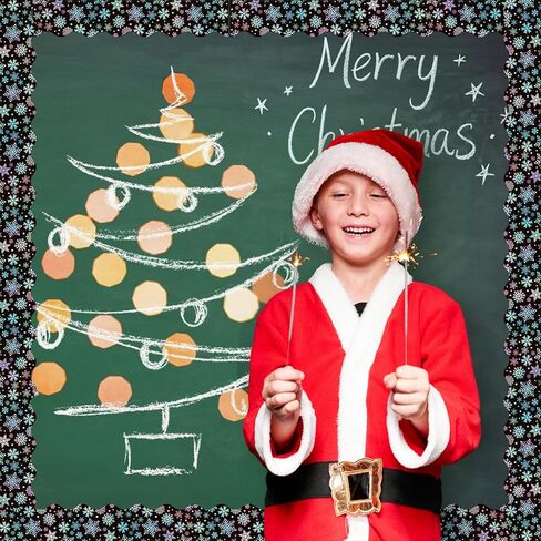 65.6 Ft Christmas Bulletin Board Border Xmas Black Iridescent Holographic Snowflake Die Cut Border Trim Roll for Winter Holiday School Classroom Office Chalkboard Decoration in Saudi Arabia