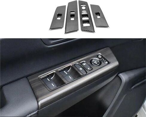 Compatible With Honda CRV CR-V 2023 2024 Car Inner Door Window Lift Switch Button Panel Cover Trim Interior Accessories(ABS Wood Grain 2) in Kuwait
