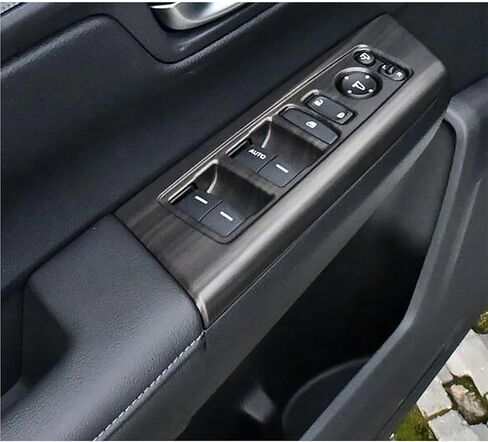Compatible With Honda CRV CR-V 2023 2024 Car Inner Door Window Lift Switch Button Panel Cover Trim Interior Accessories(ABS Wood Grain 2) in Kuwait