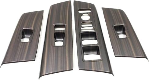 Compatible With Honda CRV CR-V 2023 2024 Car Inner Door Window Lift Switch Button Panel Cover Trim Interior Accessories(ABS Wood Grain 2) in Kuwait