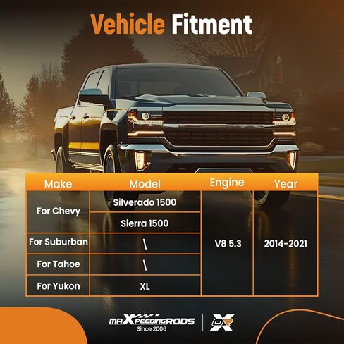 عمود حدبات محرك maXpeedingrods لسيارة تشيفي سيلفرادو/سييرا 1500 سوبربان تاهو يوكون XL V8 5.3L 2014-2021 OEM #12619823 in Saudi Arabia