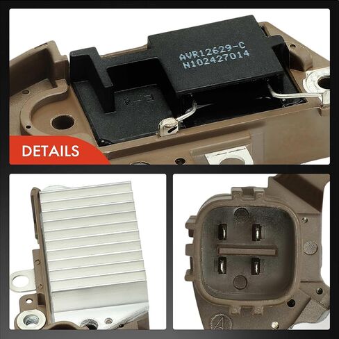 A-Premium Alternator Voltage Regulator Compatible with Honda CR-V 1997-2001, Civic 1999-2000 2002-2005, Accord 1998-2002, Odyssey, S2000, Civic del Sol & Acura TL, CL, Integra, RSX & Isuzu Oasis in Saudi Arabia