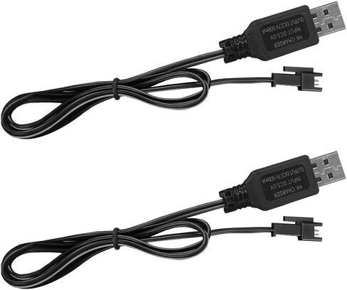 كابل شاحن USB 3.7 فولت مع موصل SM-2P لشاحنات القوارب والسيارات RC 1S بطارية ليثيوم أيون وبطارية ليثيوم بو (عبوتان) in Kuwait