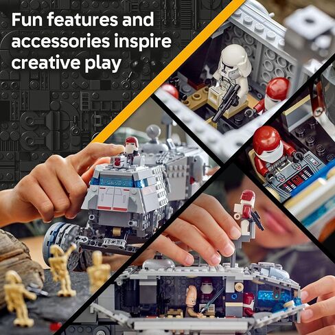 LEGO Star Wars: لعبة بناء The Clone Wars Republic Juggernaut للأطفال - مجموعة اللعب التظاهري مع 8/ شخصيات لعبة - مجموعة نماذج قابلة للتجميع للأولاد والبنات، للأعمار من 9 سنوات فما فوق - فكرة هدية لأعياد الميلاد - 75413 in Saudi Arabia