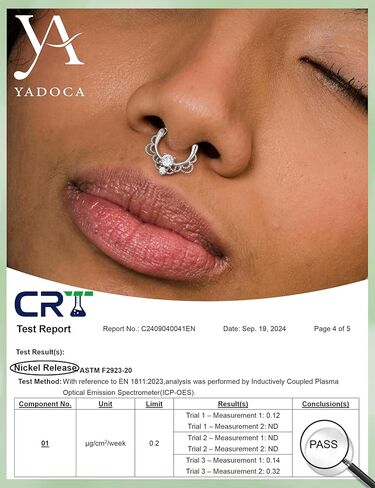 YADOCA 12pcs 16G Septum Rings for Women Men Hypoallergenic Surgical Steel Nose Piercings Jewelry Clicker Hinged Tragus Hoop Earrings CZ Love Nose Ring 8-10mm in Saudi Arabia