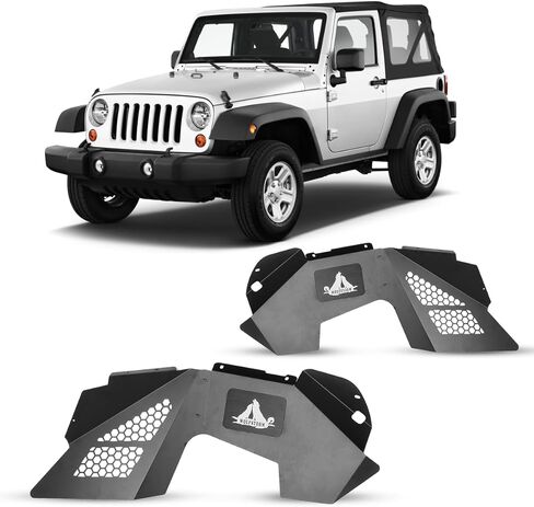 WOLFSTORM Front and Rear Inner Fender Liners Fit For 2007-2018 Jeep Wrangler JK/JKU in Saudi Arabia