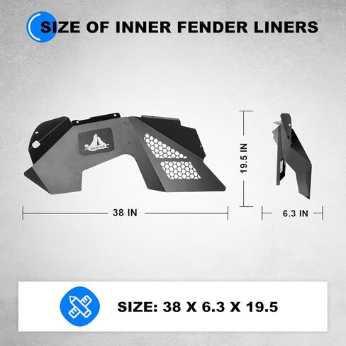 WOLFSTORM Front and Rear Inner Fender Liners Fit For 2007-2018 Jeep Wrangler JK/JKU in Saudi Arabia