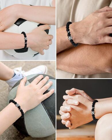 VGWON Soccer Bracelet Gifts for Boys, Gifts for Teen Boys, Birthday Graduation Christmas Back to School Gifts for Boys Son Grandson Brother Nephew in Kuwait