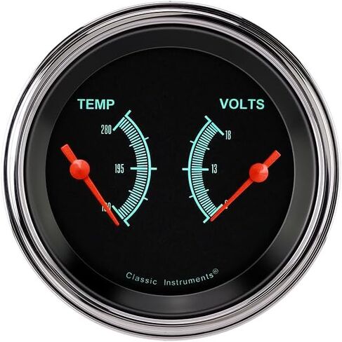 Classic Instruments GS74SLC G/Stock 3 3/8"" Dual Gauge - Temp & Volt Gauge in Saudi Arabia
