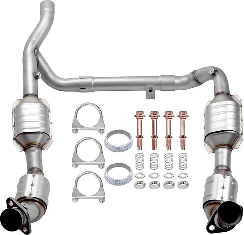 محول حفاز متوافق مع Ford F-150 1999 2000 2001 2002 2003 5.4L V8 4WD F-250 1999 جانب السائق الأيسر وجانب الركاب الأيمن يستبدل 30476 30477 (متوافق مع وكالة حماية البيئة) in Kuwait