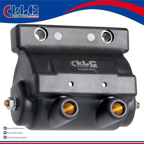 ملف إشعال KLC 12 فولت 5 أوم 31609-65A لـ Harley Davidson Sportster 1000 900 Super 1200 Electra Glide Fat Boy Low Rider Dyna FXR Heritage Low Glide Road Glide Road King Softail Tour Glide Wide Glide in Kuwait
