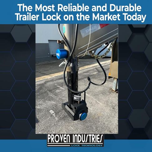 Proven Industries Model GRB-78 Trailer Lock, Fits Ram or Bulldog Gooseneck Trailer Couplers, Made in The USA, (Blue) in Saudi Arabia