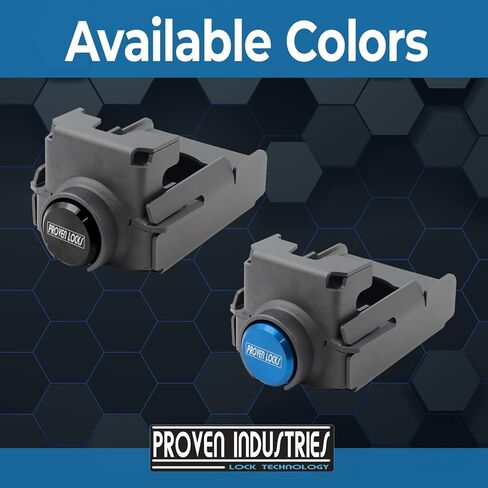 Proven Industries Model GRB-78 Trailer Lock, Fits Ram or Bulldog Gooseneck Trailer Couplers, Made in The USA, (Blue) in Saudi Arabia
