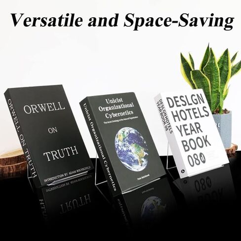 Book Display Rack 6 Pack - Desktop Book Holder for Reading, Postcard, Picture，Magazines - Durable Acrylic Stands for Office, School, Home, Library in Kuwait