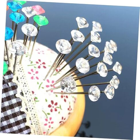 Uonlytech Decorative Sewing Pins for Crafts 20-Piece Set Diamond-Shaped Pearlized for Bouquets and Dressmaking for Weddings and Floral Arrangements in Saudi Arabia