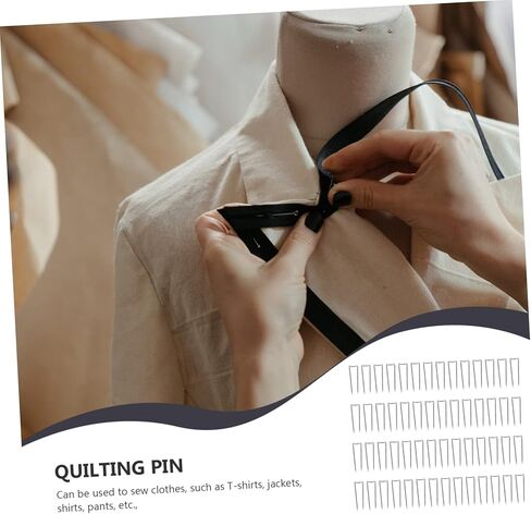 200 قطعة من Gadpiparty دبابيس مرقع على شكل حرف U، إبر تحديد موقع القماش المتين للخياطة والديكورات اليدوية الممتازة سهلة التخزين لمحبي الحرف اليدوية in Saudi Arabia