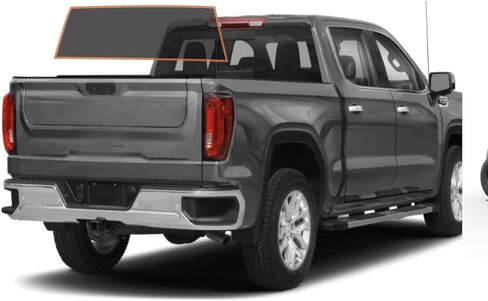 DIY-MotoShield Pro Premium Professional 2mil طبقة تظليل النوافذ السيراميكية مسبقة القطع لسيارة 2014-2018 GMC Sierra 1500 Crew Cab - (السائق الأمامي/الراكب 25%) in Kuwait