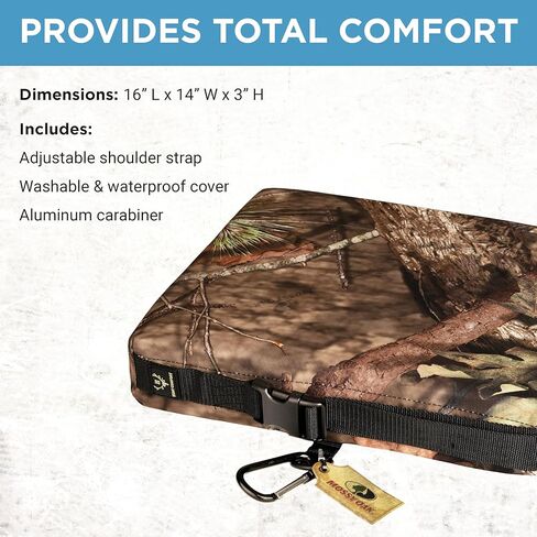 GelCore Premium Seat Cushion with Memory Foam for Stadium Seats, Office, Home, Car, Hunting, Travel, and More, Mossy Oak in Saudi Arabia
