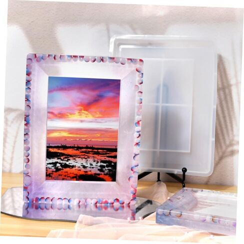 STOBOK 3pcs Picture Frame Silicone Mold for Crafting Design for Epoxy and More Smooth Silicone for Creative Projects in Saudi Arabia