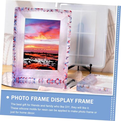 STOBOK 3pcs Picture Frame Silicone Mold for Crafting Design for Epoxy and More Smooth Silicone for Creative Projects in Saudi Arabia