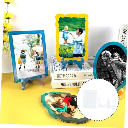 STOBOK 2sets Silicone Photo Frame Making Mold Adornment for Creative Desktop Easy to and Reuse for Romantic Photo Displays in Saudi Arabia