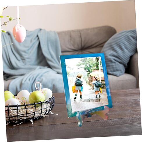 STOBOK 2sets Silicone Photo Frame Making Mold Adornment for Creative Desktop Easy to and Reuse for Romantic Photo Displays in Saudi Arabia