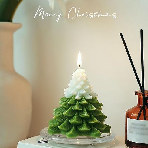 3D Christmas Tree Silicone Mold for Resin Epoxy Casting, DIY Xmas Ornament Candles Wax Soap Baking Plaster Clay Craft Molds, Holiday Festival Decoration Gift Making Supplies in Saudi Arabia