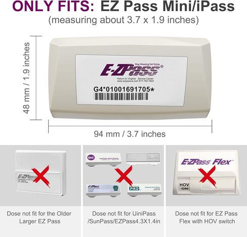 حامل EZ Pass للزجاج الأمامي. حامل Ezpass مع أكواب شفط قوية. حامل iPass لجهاز إرسال واستقبال Toll Pass. in Kuwait