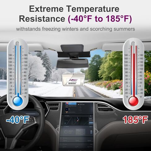 حامل EZ Pass للزجاج الأمامي. حامل Ezpass مع أكواب شفط قوية. حامل iPass لجهاز إرسال واستقبال Toll Pass. in Kuwait