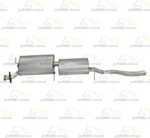 Exhaust Front & Rear Muffler w/Extension Pipe Kit Compatible for 2006-2010 Ford Explorer 4.6L | Stainless Steel | Northeastern Exhaust | Free Gasket, Spring bolt Kit, and Clamps Included in Saudi Arabia