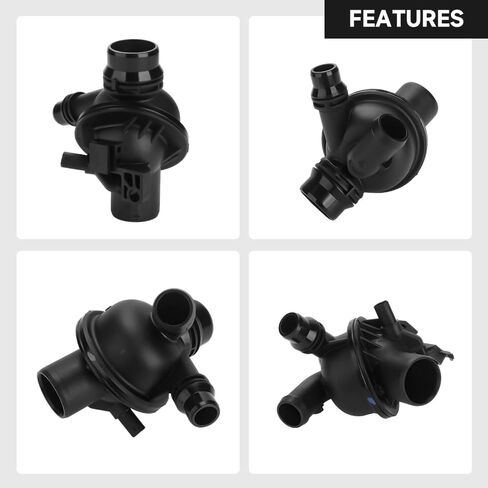 مجموعة مبيت منظم حرارة سائل تبريد المحرك - متوافقة مع BMW 535i 2011-2016 (قاعدة 3.0L L6 - غاز) - استبدال الجزء 11538671516 in Saudi Arabia