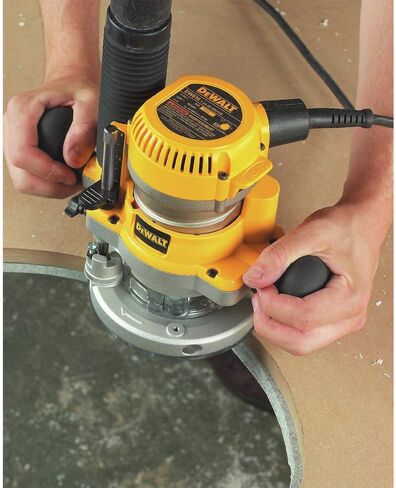 DEWALT DW618B3 12 Amp 2-1/4 Horsepower Plunge Base and Fixed Base with DW6913 Router Edge Guide with Fine Adjustment and Vacuum Adaptor in Saudi Arabia