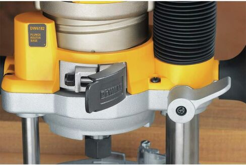 DEWALT DW618B3 12 Amp 2-1/4 Horsepower Plunge Base and Fixed Base with DW6913 Router Edge Guide with Fine Adjustment and Vacuum Adaptor in Saudi Arabia