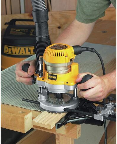 DEWALT DW618B3 12 Amp 2-1/4 Horsepower Plunge Base and Fixed Base with DW6913 Router Edge Guide with Fine Adjustment and Vacuum Adaptor in Saudi Arabia