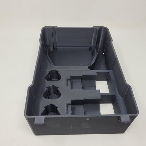 يناسب صينية التخزين العميقة Milwaukee Packout INSERT باللون الأسود المتوافق مع بطاريات وشاحن Milwaukee M12 in Kuwait